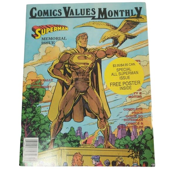 Comics Value Monthly Superman Memorial Issue with Poster 1992 Special #2 - Picture 1 of 5